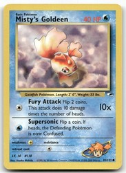 Misty's Goldeen 85/132 Gym Heroes Common Unlimited
