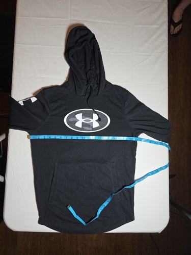 Under Armour-Small Youth Black Hoodie Sweatshirt (I028) - Picture 2 of 7