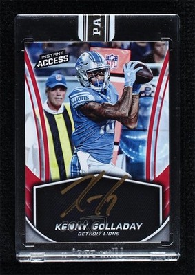 2018 Panini Instant NFL Instant Access Red 4/25 Kenny Golladay #IA-KG Auto 8gd