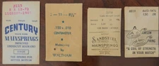 New Old Stock Watch Mainspring, Various Sizes, Century, Waltham, Sandsteel Brand