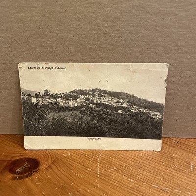 Vtg Postcard Saluti da S. Mango d Aquino Italy 1937
