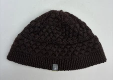 SmartWool Beanie Brown Merino Wool Chunky Knit Winter Ski Cap Outdoor Hiking