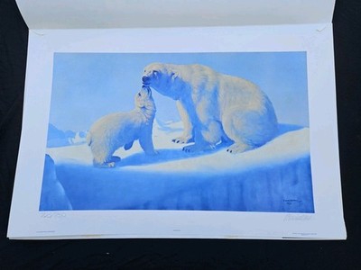 Fred Machetanz ''Tender Artic'' Signed Numbered Print 903/950 In Envelope