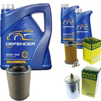 Inspektionspaket 7L Mannol Defender 10W-40 FüR Mercedes W463 230 GE W461 W460