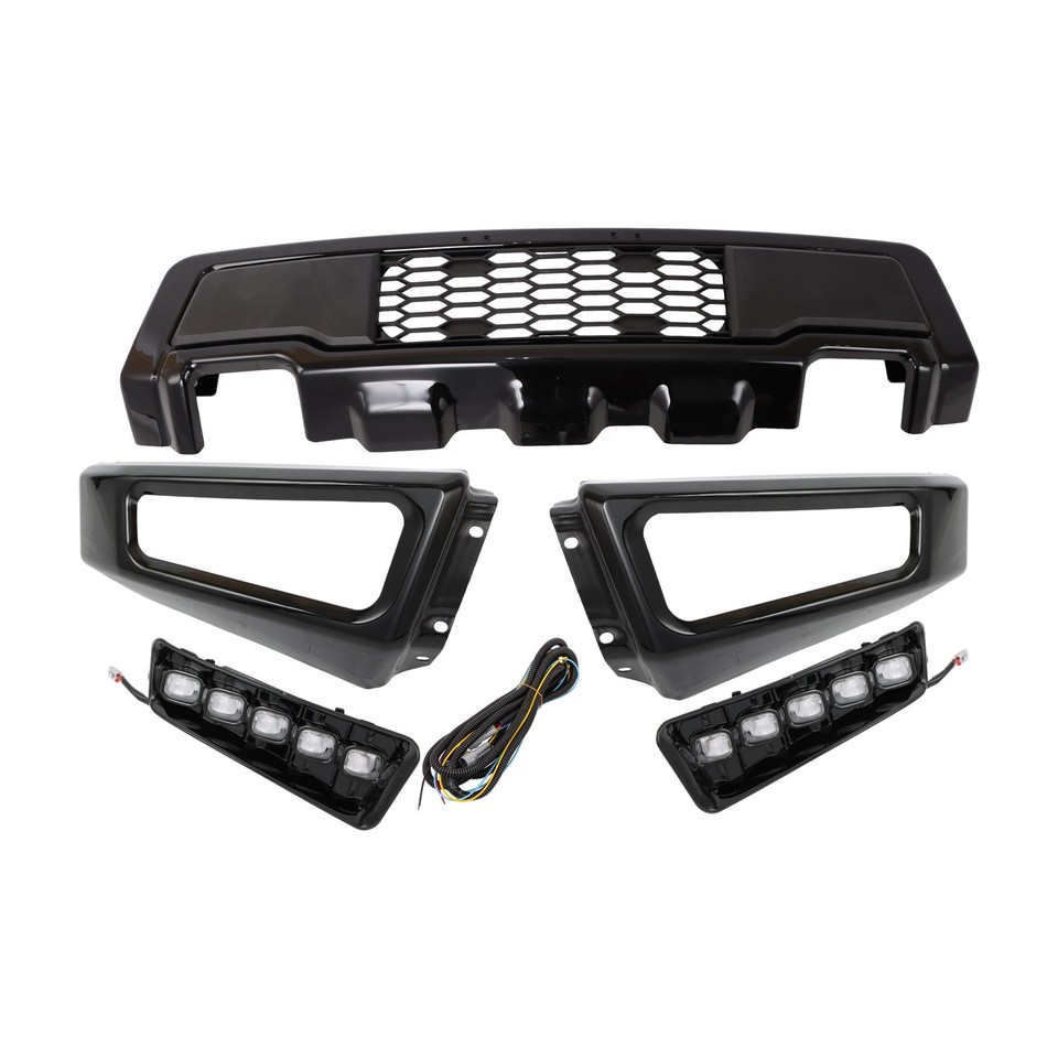 Steel For Ford F150 F-150 Raptor Style 15-2017 Front Bumper Black W ...