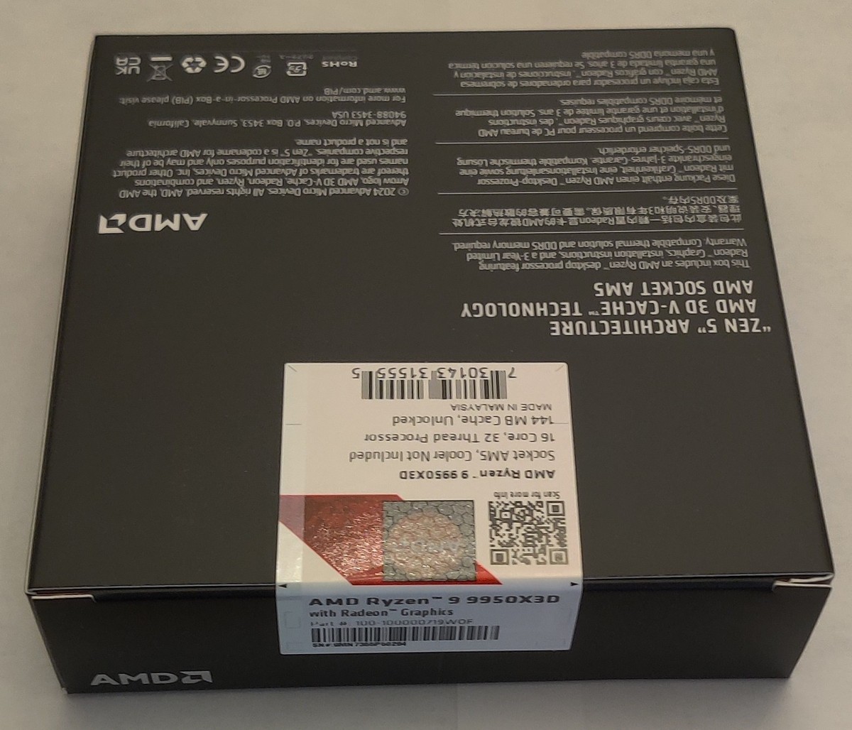 AMD Ryzen 9 9950X3D 100-100000719WOF 100100000719WOF - AMD R9 - 4