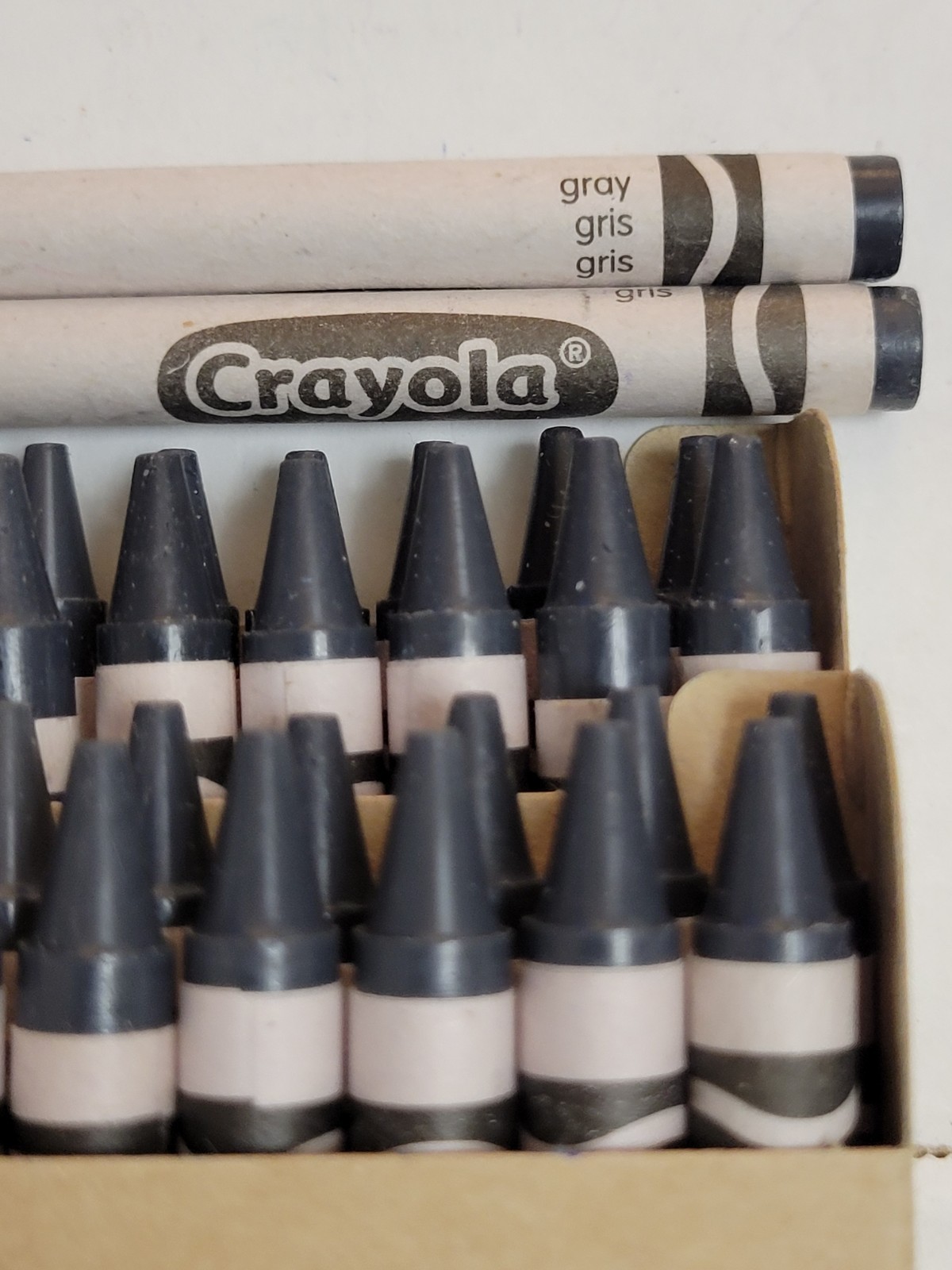 32ct Crayola Crayons(Grey) Single Color Bulk Lot Wax Melting Crafts