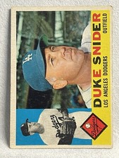 1960 Topps #493 Duke Snider EX Los Angeles Dodgers
