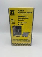 Square D FP222R Pullout Disconnect 60 Amp 240 Volt 2P NEMA 3R Fused SEALED/NEW