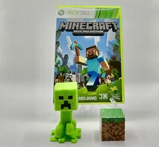 Minecraft (Microsoft Xbox360) w/ McDonald’s Creeper Toy & Mojang’s Dirt Block