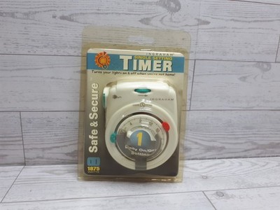 Ingraham Single Setting Timer - Model 12-820 - Wall Plug Outlet Time Controller
