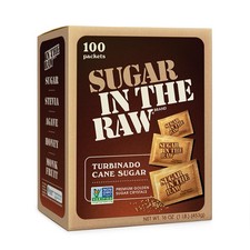 Sugar In The Raw Turbinado Cane Packets, 1 Ounce Pack of 1 , golden