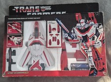 G1 Transformers JETFIRE 1985 - 100 Complete Box Unapplied Stickers w Rubsign