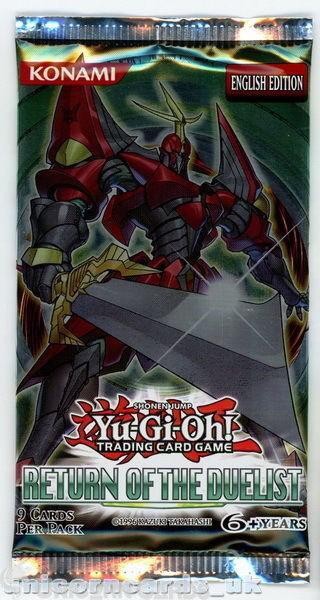 YuGiOh! Return of the Duelist UNL Edition Booster Pack x1