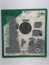 87-99 Harley Softail Evo 5spd Polished Chrome Allen Bolt Motor Set Hardware Kit
