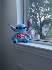 Stitch Plush Red Hawaiian Shirt Sitting Disney