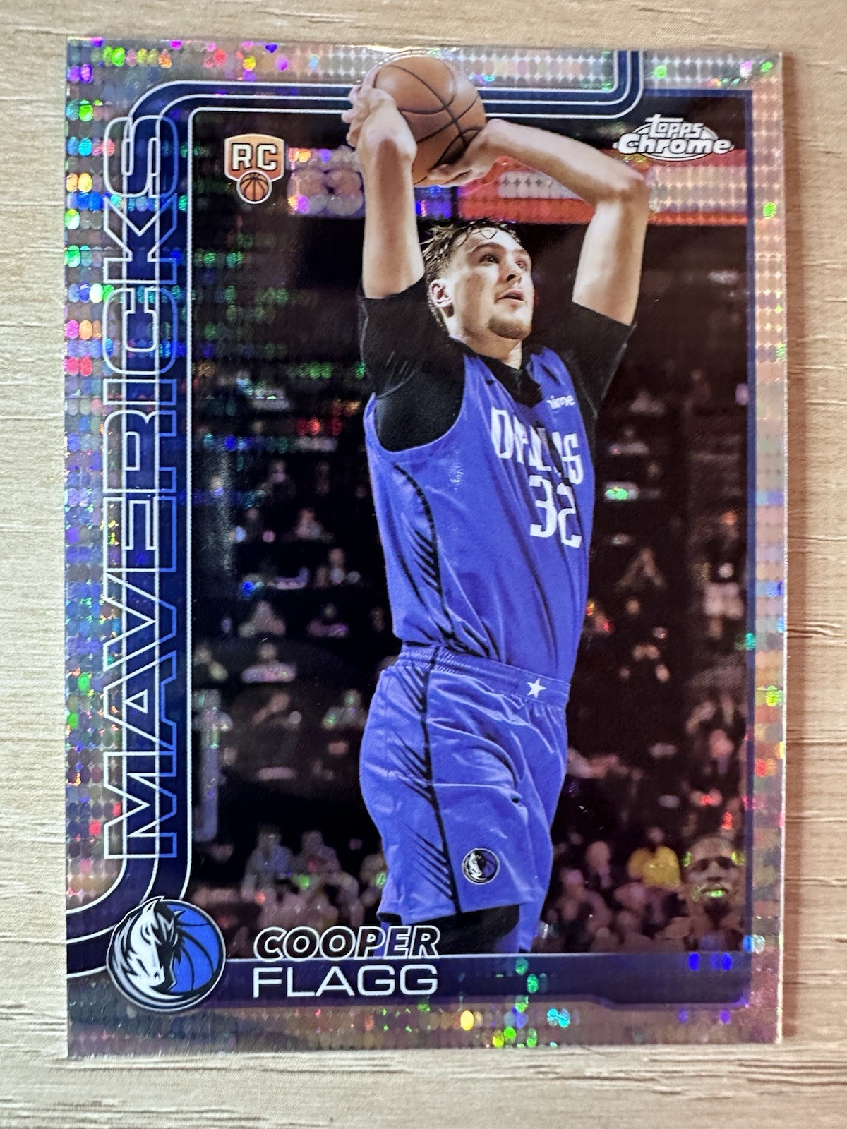 COOPER FLAGG Rookie Pulsar Refractor#251 2025-26 Topps Chrome Mavericks NBA