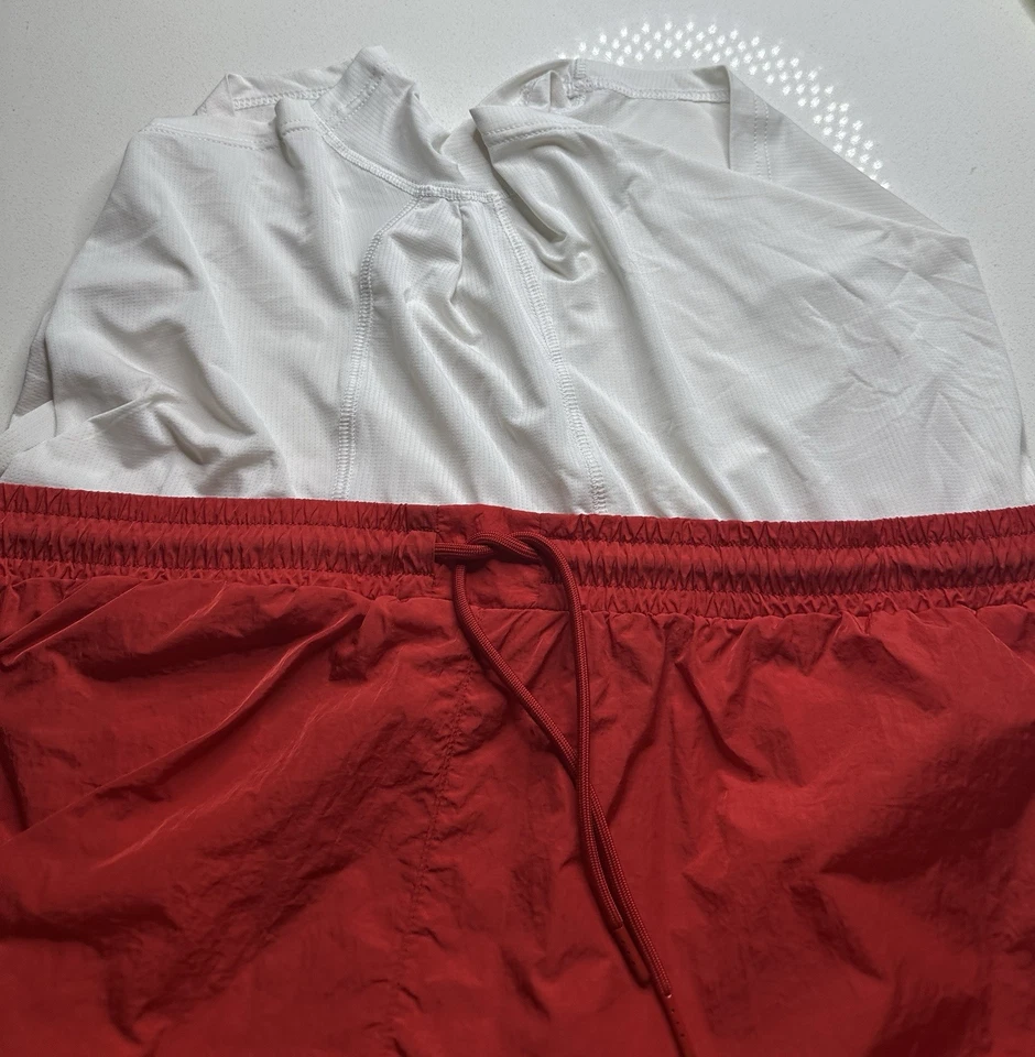 Abercrombie Fitch Swim Trunks Red 3.5” Shorts Men’s Size XL Brief Lined Relaxed - Image 4 of 4