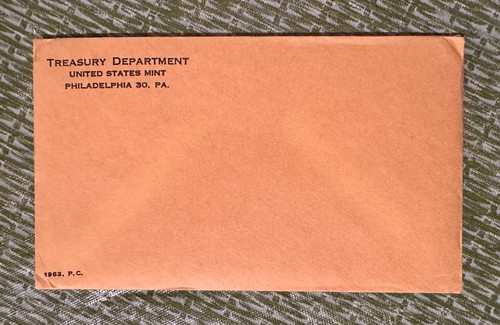 1963 PROOF SET ORIGINAL ENVELOPE REMAINS SEALED FROM MINT. 90% SILVER - 第 1/3 張圖片