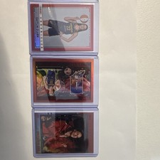 2025 Panini Caitlin Clark chronicled red foil holo  3 cards