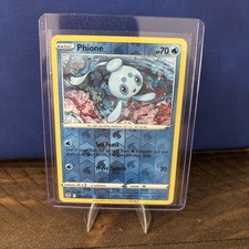 Pokemon Card Phione Silver Tempest Reverse Holo Rare 045/195 Near Mint