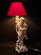 PIED DE LAMPE CHINOISE EN CERAMIQUE SAGE CHINOIS /BOUDDHA/CHINE (Décoretout31)