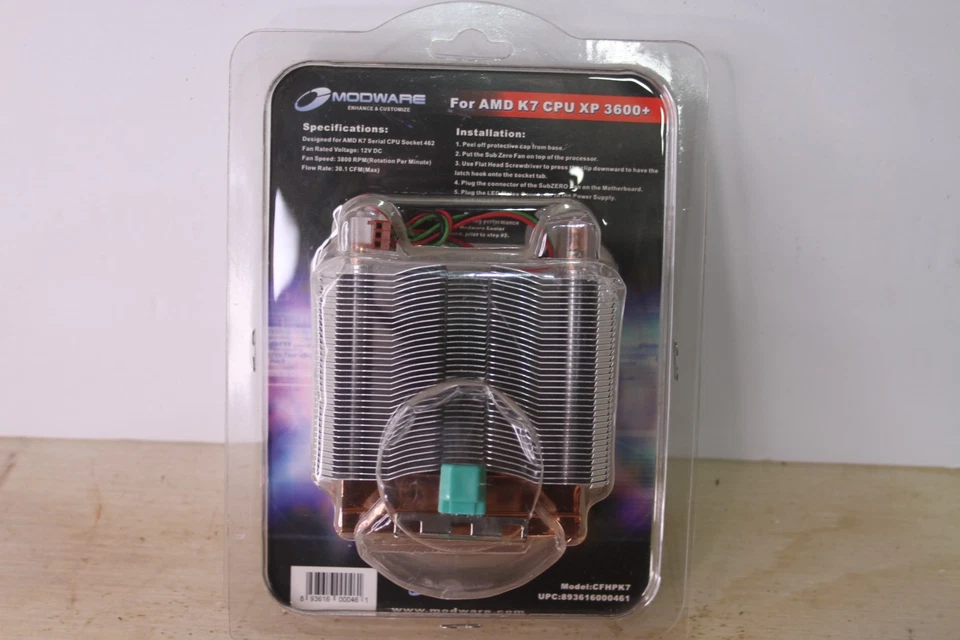 MODWARE CFHPK7 Heat Guzzler CPU Cooler Heatsink Fan – AMD K7 CPU XP 3600+ - Image 2 of 3