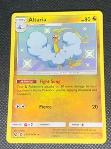Altaria SV37/SV94 - Hidden Fates Pokemon Card - NM