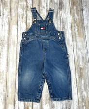 Vintage Y2K Tommy Hilfiger Carpenter Bib Overalls Size 12-18 Months