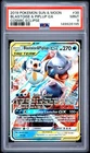 2019 POKEMON SUN & MOON COSMIC ECLIPSE #38 BLASTOISE & PIPLUP GX PSA 9