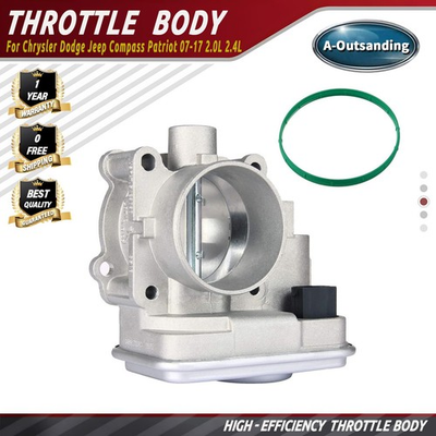 #ad #ad Throttle Body For Chrysler Jeep Dodge Compass Patriot 07 17 2.0L 2.4L 04891735AC $49.99
