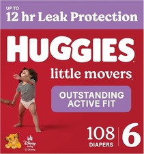 Huggies Little Movers Diapers Size 6 108 Count 