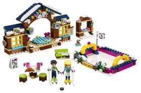 Lego Friends Snow Resort Ice Rink 41322 Nate Stephanie Skating Hockey