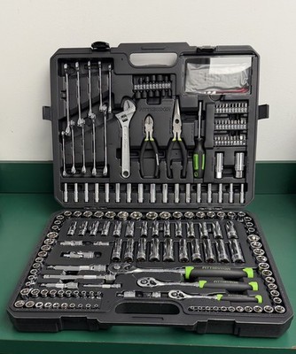 Pittsburgh 225 Piece Mechanics Tool Set - 62664 SAE & METRIC 1/4 3