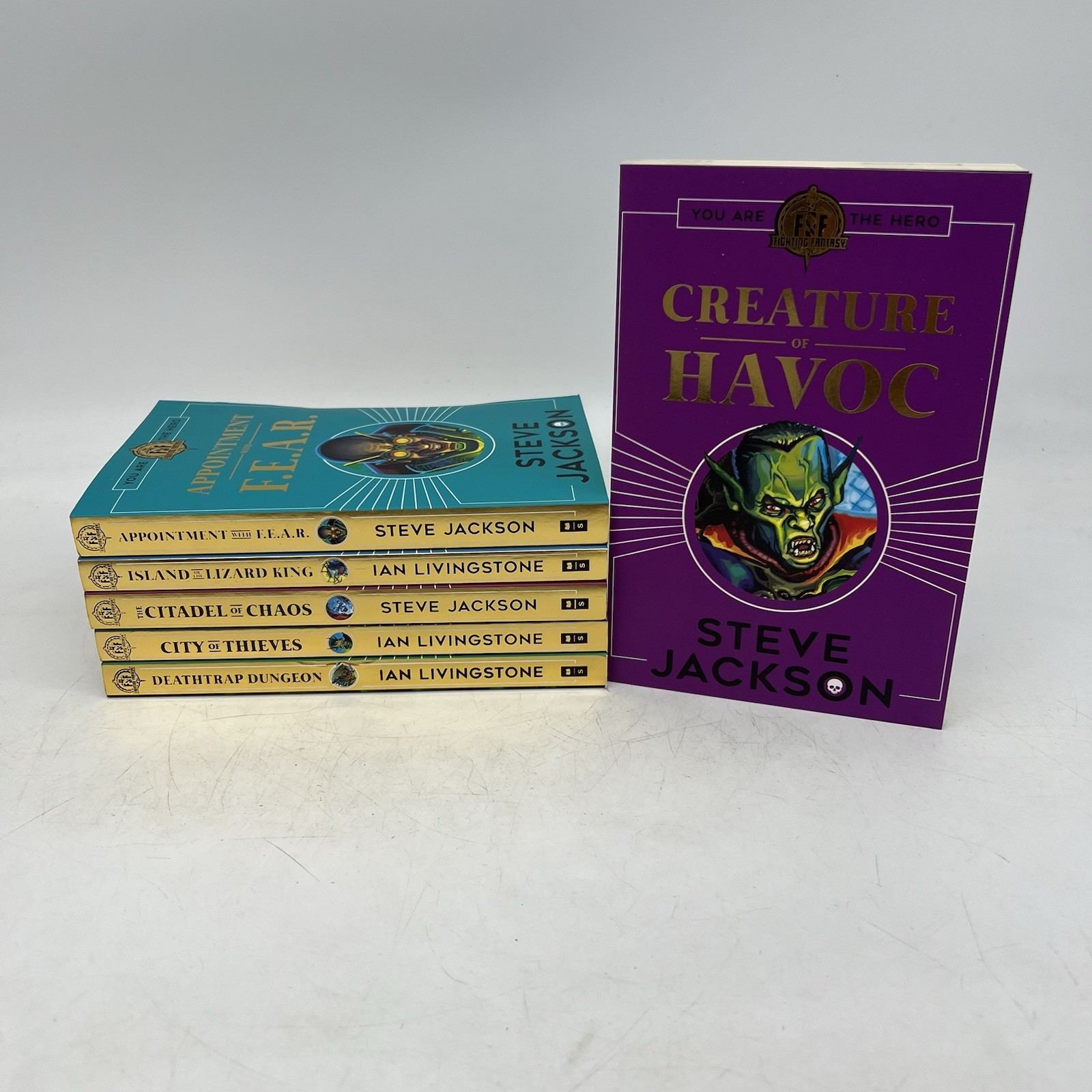 Fighting Fantasy You Are The Hero 6x Paperback Book Collection Bundle