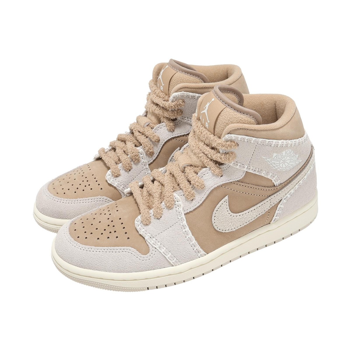 Nike Wmns Air Jordan 1 Mid SE AJ1 Hemp Cozy Girl Women Casual
