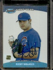 2004 Bowman's Best Ricky Nolasco Rookie RC Auto #BB-RN Cubs