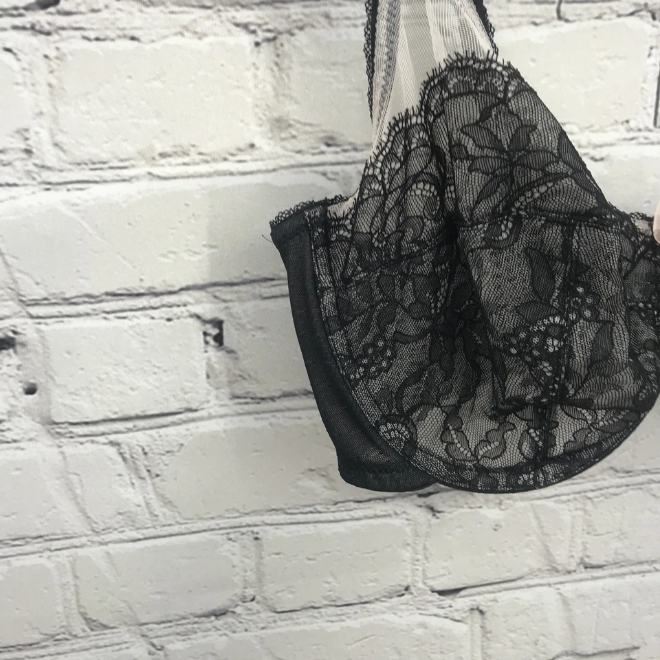 Sujetador Wacoal Mujer 38DD Balconette Retro Chic Figura Completa Con Aros 851186 Negro Foto 2 de 4