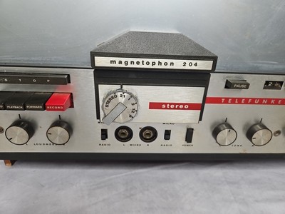 東芝ステレオ Telefunken Magnetophon 204 U Reel to Reel (Not Fully Working) | eBay