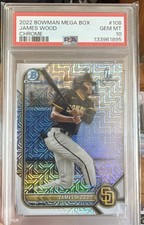 2022 Bowman James Wood Chrome Mega Box Mojo Refractor 1st #BCP-108 PSA 10