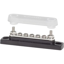 Blue Sea 2314 MiniBus 100 Ampere Common BusBar 5 x 8-32 Screw Terminal with Cove