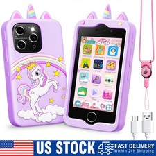 Kids Smart Play Phone for Girl Christmas Birthday Gift Toys Learning Dual Camera