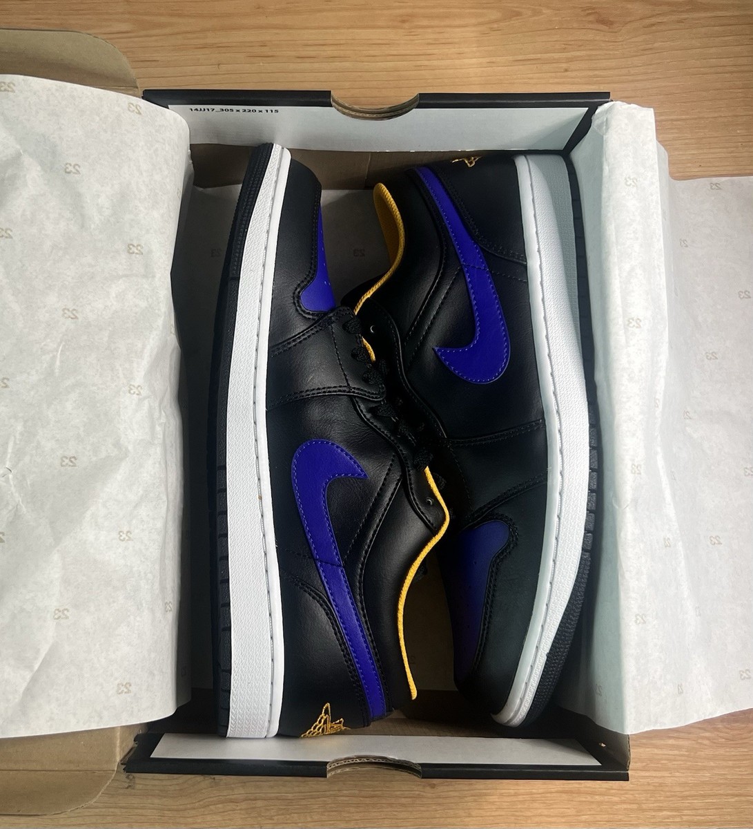 Nike Air Jordan 1 Low Black Dark Concord (553558-075) Mens 10.5 | eBay