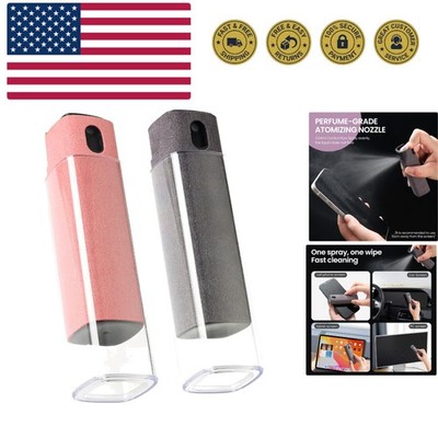 2 Pcs Screen Cleaner Kit, 3-in-1 Touchscreen Mist Cleaner Spray Bottle Tool &...