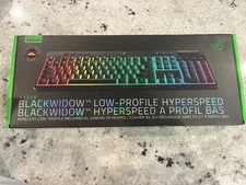 Razer V4 BlackWidow Low Profile Tenkeyless Hyperspeed Black Keyboard CIB!