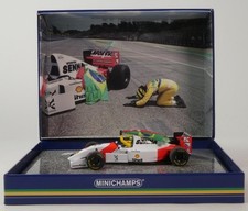 Minichamps Mclaren F1 Ford Mp4 8 V8 Team Marlboro N 8 Emilia Romagna Imola Gp 18-05-2024 Tribute Ayrton Senna With Flag And Standing Figure 2024 Sebastian Vettel 1:43 530934305