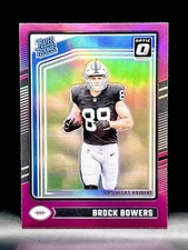 2024 Panini Donruss Optic - Brock Bowers #215 Pink Prizm Rated Rookie