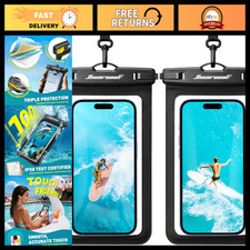 Waterproof Phone Pouch Case 2-Pack - Universal Waterproof Bag for Outdoor Use