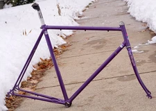 CYMO Mosquito Frameset Vintage Lugged Steel Frame Fork Handbuilt Denmark 57cm