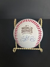 HECTOR RONDON 2016 WORLD SERIES AUTOGRAPHED BASEBALL w/ BECKETT AUTHENTICATION